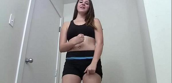  Let me finish my yoga and I will jerk your big hard cock JOI